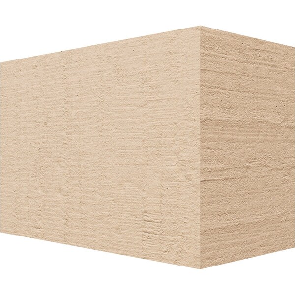 Ekena Millwork 6in. W x 8in. H x 12in. L Block Woodgrain TimberThane Rafter Tail, Primed Tan RFTUR06X08X12BLKRCPR - main